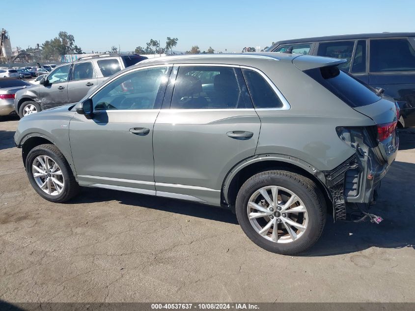 2022 Audi Q3 Premium Plus 45 Tfsi S Line Quattro Tiptronic VIN: WA1EECF30N1108995 Lot: 40537637