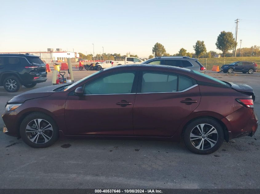 2021 Nissan Sentra Sv Xtronic Cvt VIN: 3N1AB8CV1MY243562 Lot: 40537646