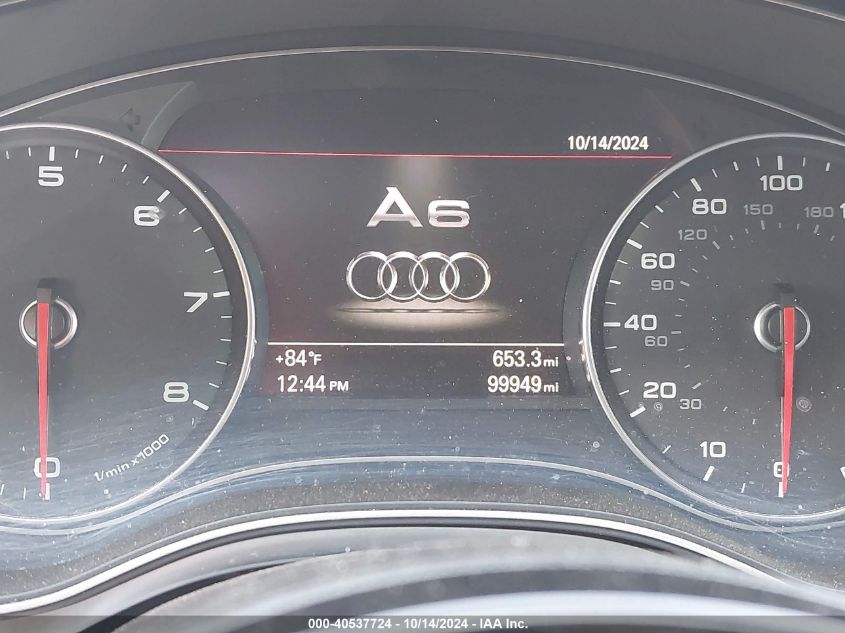 2012 Audi A6 2.0T Premium VIN: WAUDFAFC0CN139122 Lot: 40537724