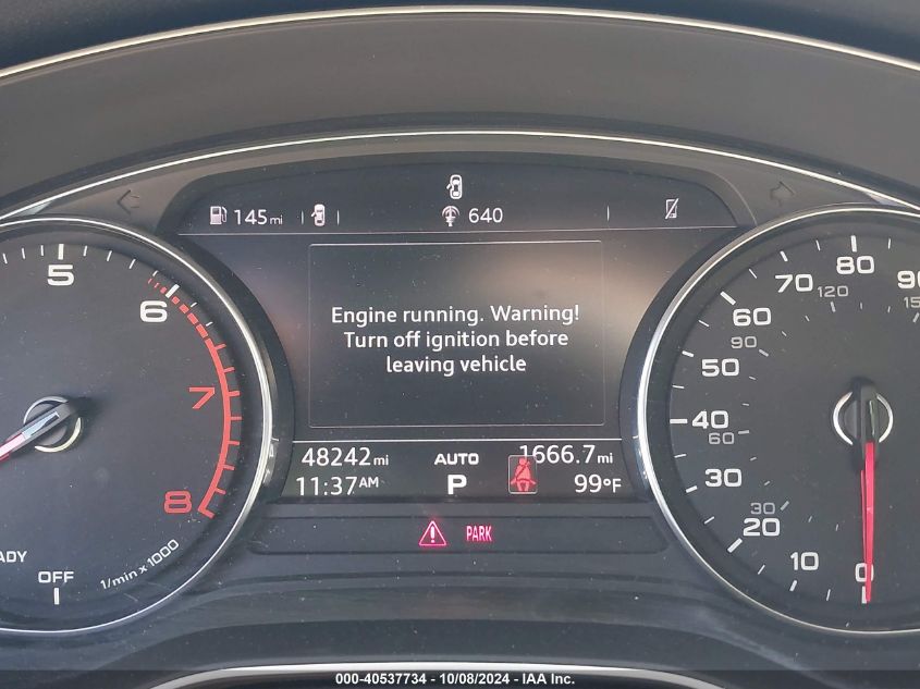 2018 AUDI A4 2.0T TECH ULTRA PREMIUM/2.0T ULTRA PREMIUM - WAUKMAF49JN012968