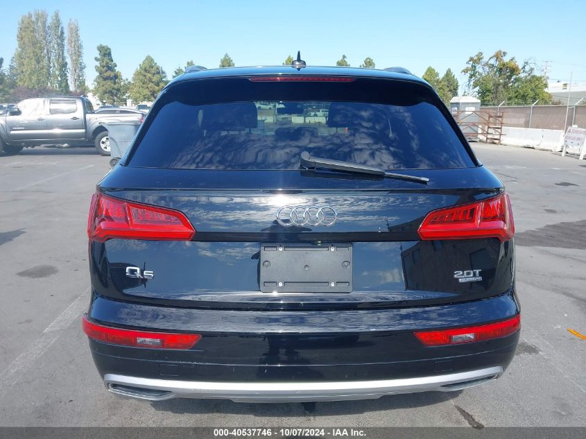 2018 Audi Q5 2.0T Premium/2.0T Tech Premium VIN: WA1ANAFY0J2112984 Lot: 40537746