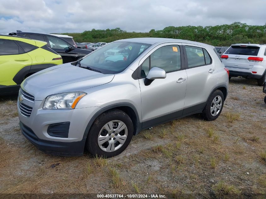 3GNCJKSB1GL271304 2016 CHEVROLET TRAX - Image 2