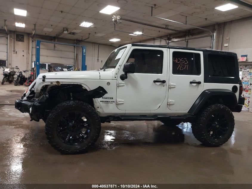 2013 Jeep Wrangler Unlimited Sport VIN: 1C4BJWDG5DL544806 Lot: 40537871