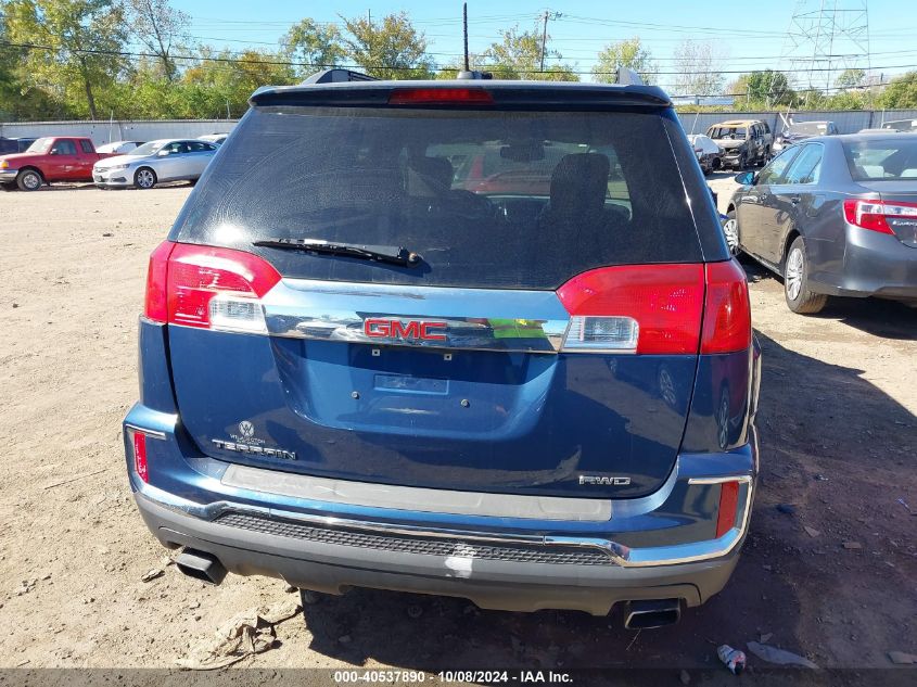 2017 GMC Terrain Slt VIN: 2GKFLUE36H6141156 Lot: 40537890