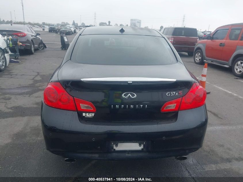 2013 Infiniti G37X VIN: JN1CV6AR3DM350240 Lot: 40537941