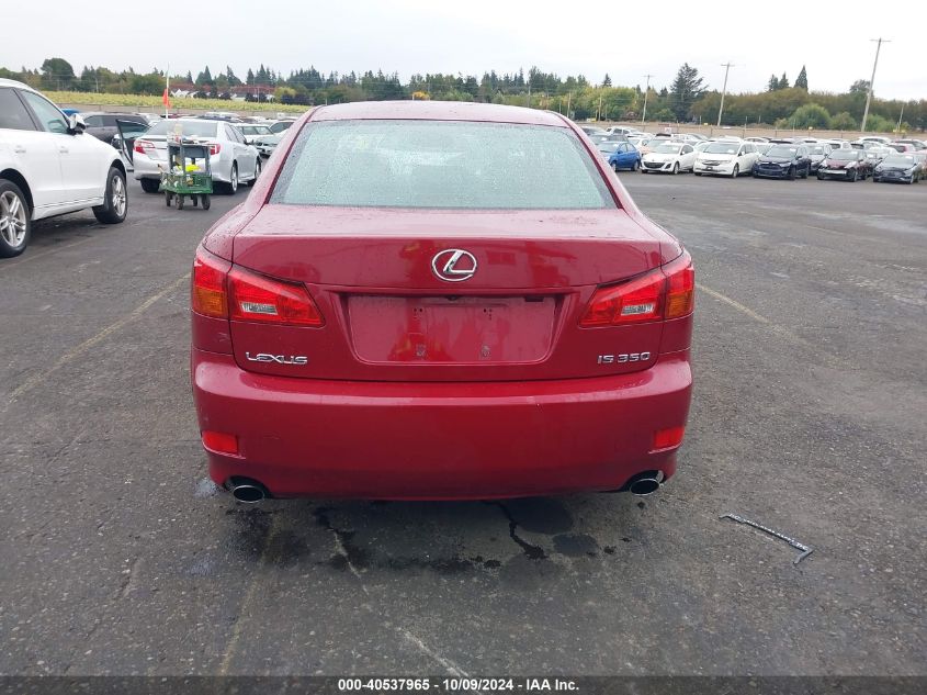 2006 Lexus Is 350 VIN: JTHBE262762006520 Lot: 40537965