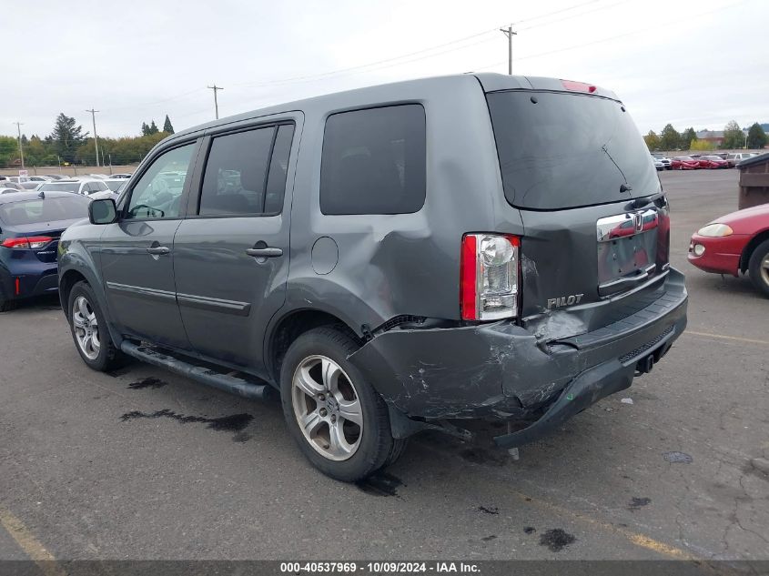 2012 Honda Pilot Ex-L VIN: 5FNYF4H51CB035757 Lot: 40537969