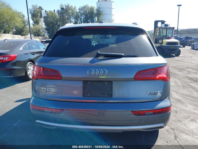 2018 Audi Q5 Premium VIN: WA1ANAFY3J2013981 Lot: 40538031