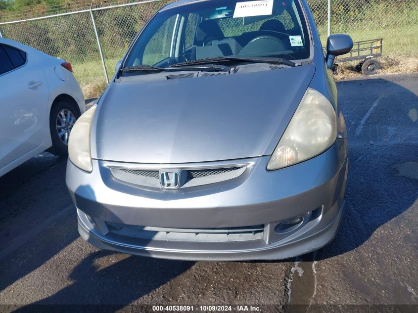 JHMGD38627S015674 2007 Honda Fit Sport