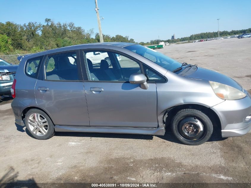 JHMGD38627S015674 2007 Honda Fit Sport