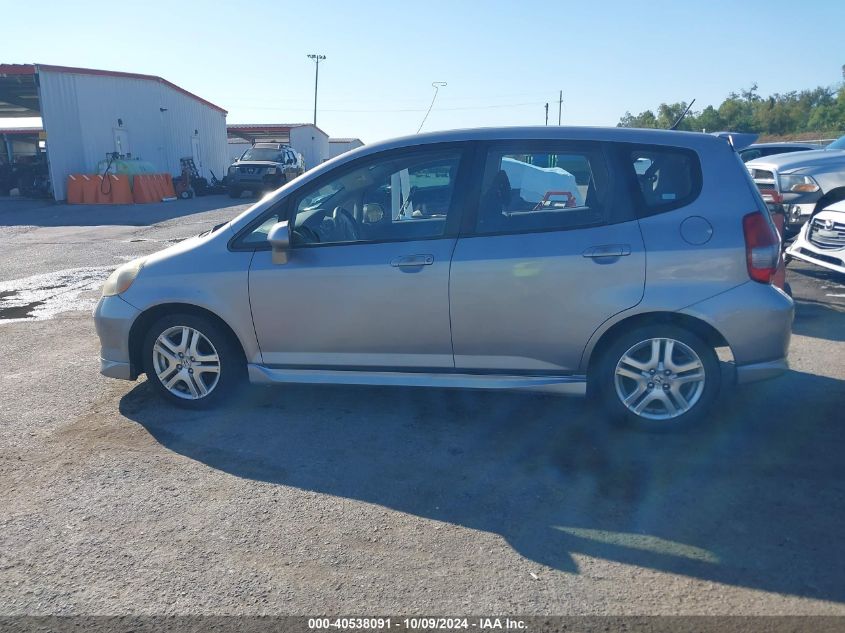 JHMGD38627S015674 2007 Honda Fit Sport