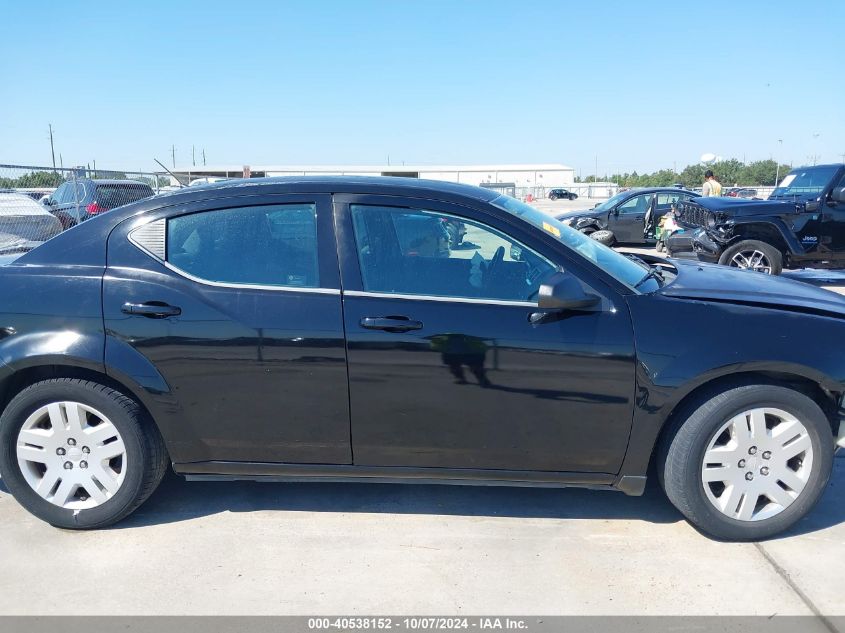 2013 Dodge Avenger Se VIN: 1C3CDZAB1DN638745 Lot: 40538152