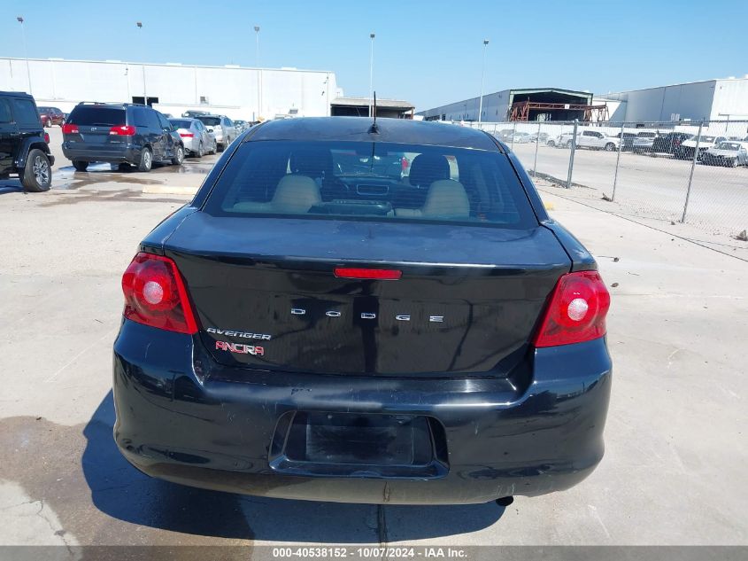 1C3CDZAB1DN638745 2013 Dodge Avenger Se