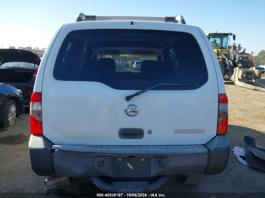 2002 Nissan Xterra Xe/Se VIN: 5N1ED28T42C557382 Lot: 40538167