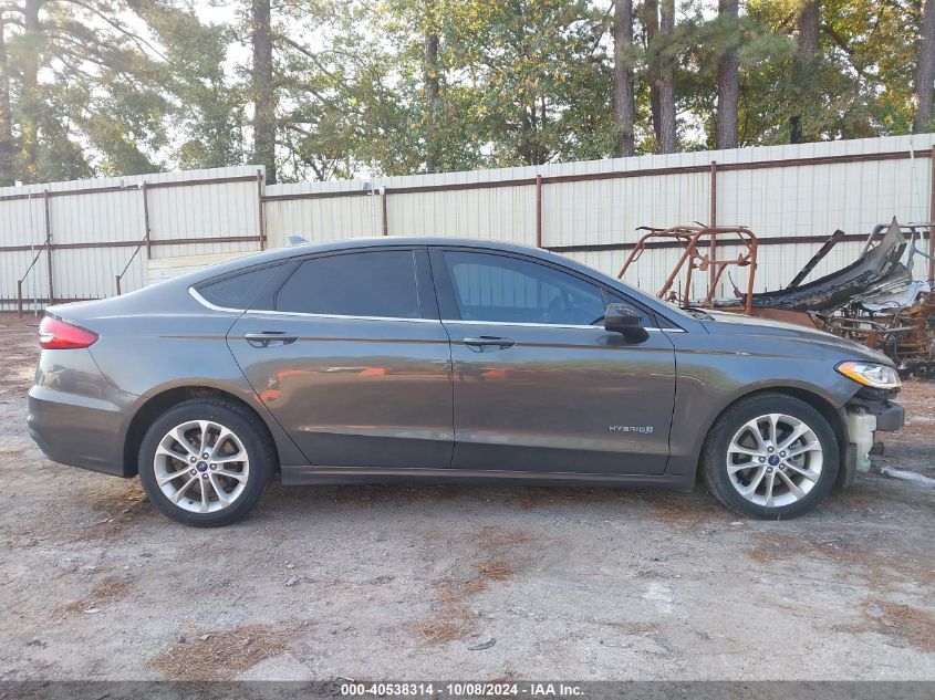 2019 Ford Fusion Hybrid Se VIN: 3FA6P0LU7KR147218 Lot: 40538314