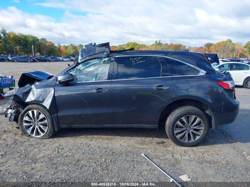 2016 Acura Mdx Technology Acurawatch Plus Packages/Technology Package VIN: 5FRYD4H46GB024738 Lot: 40538318