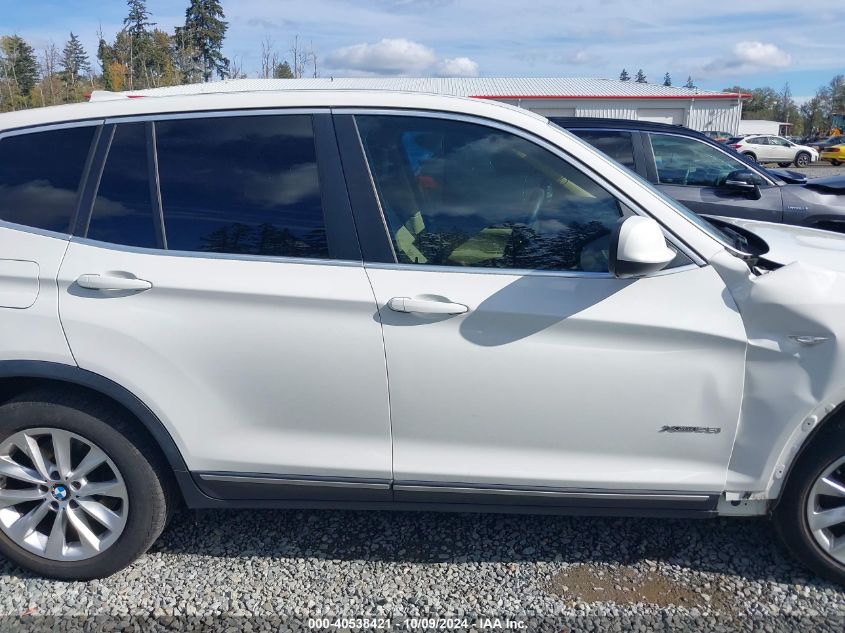 2014 BMW X3 xDrive28I VIN: 5UXWX9C50E0D35298 Lot: 40538421