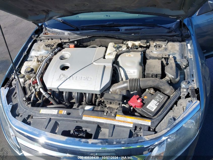 2011 Ford Fusion Hybrid VIN: 3FADP0L36BR222019 Lot: 40538439