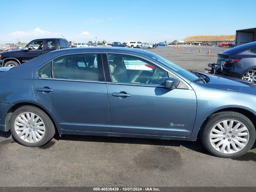 2011 Ford Fusion Hybrid VIN: 3FADP0L36BR222019 Lot: 40538439