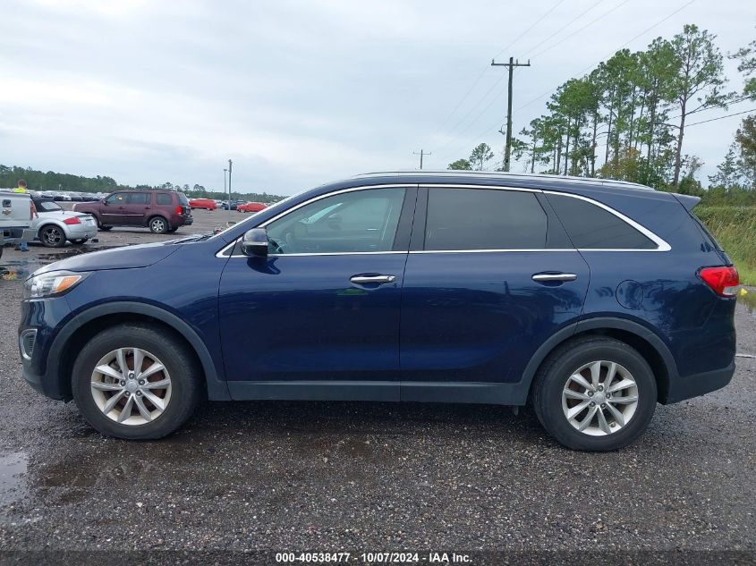 2016 Kia Sorento 2.4L Lx VIN: 5XYPG4A39GG057506 Lot: 40538477