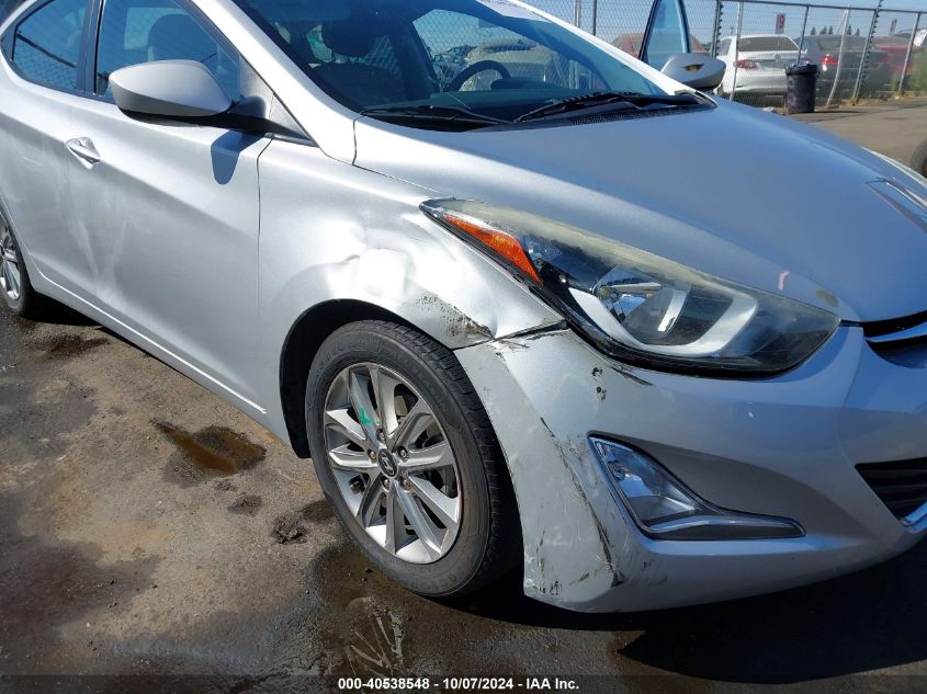 5NPDH4AE6GH721738 2016 Hyundai Elantra Se