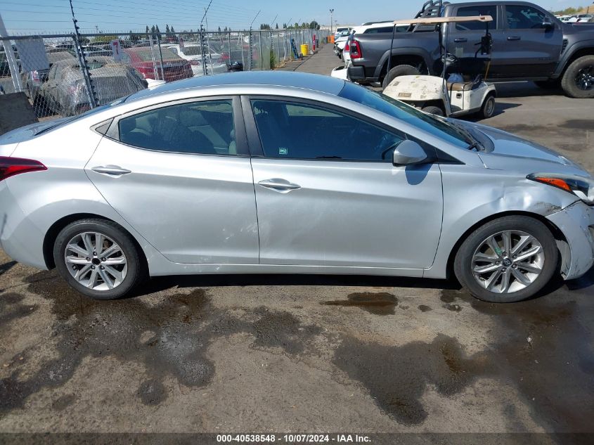 2016 HYUNDAI ELANTRA SE - 5NPDH4AE6GH721738