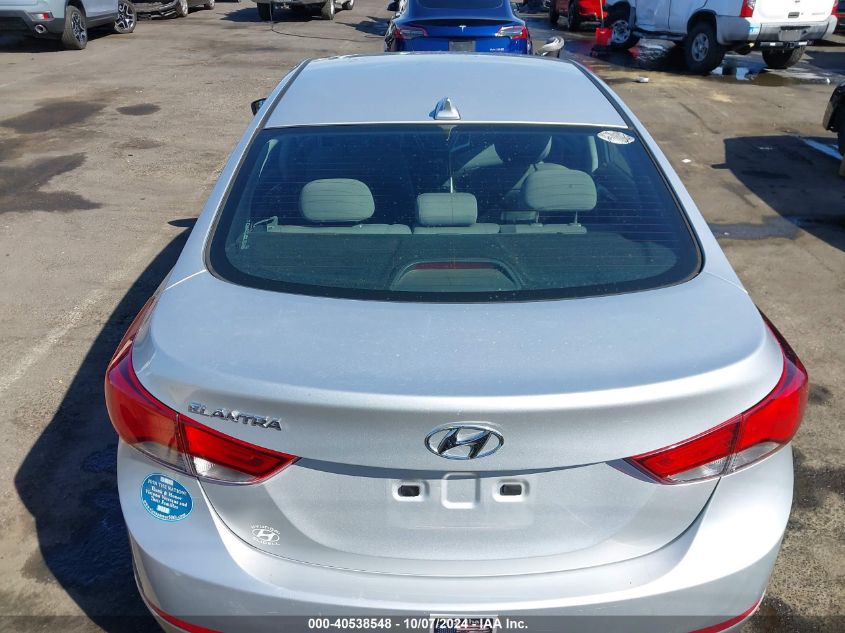 5NPDH4AE6GH721738 2016 Hyundai Elantra Se