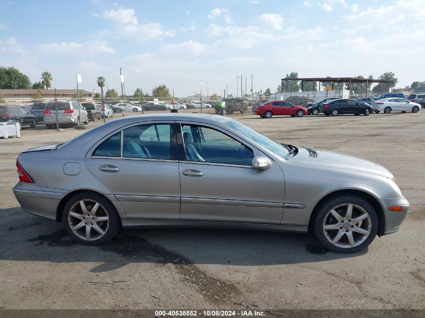 2004 Mercedes-Benz C 230 Kompressor Sport/Sport VIN: WDBRF40J44F472502 Lot: 40538552