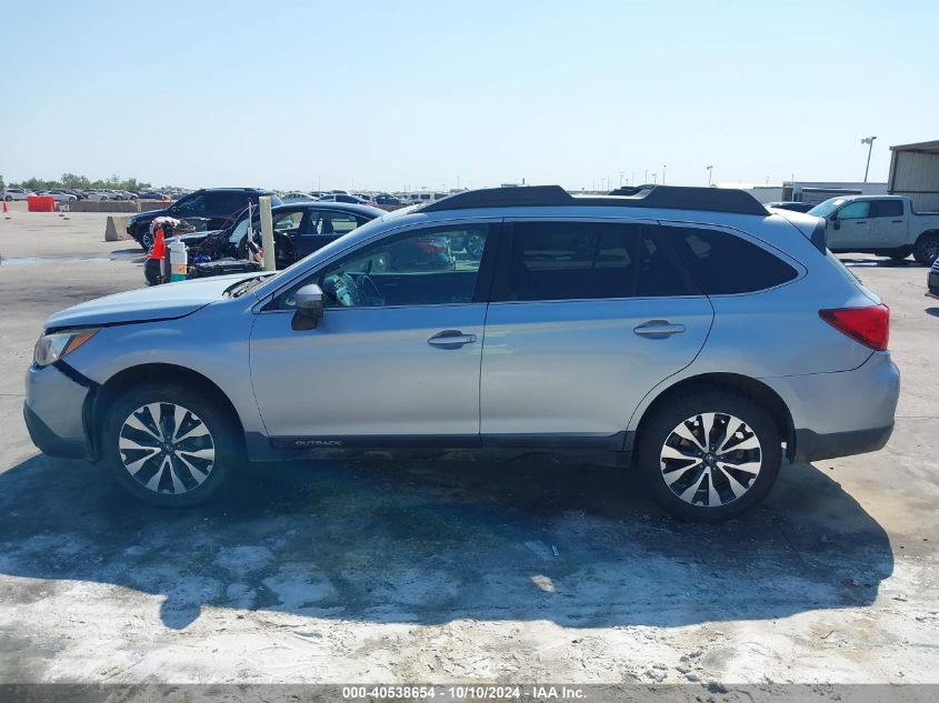 2015 Subaru Outback 2.5I Limited VIN: 4S4BSALC1F3252812 Lot: 40538654