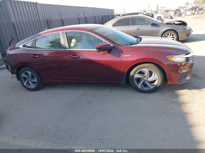 2019 Honda Insight Ex VIN: 19XZE4F54KE017994 Lot: 40538660