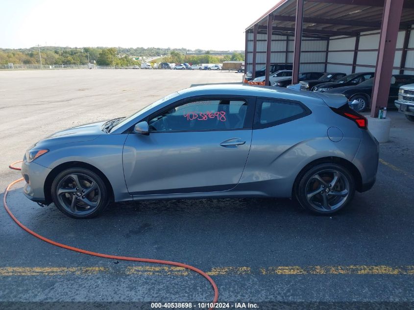 2019 Hyundai Veloster 2.0 VIN: KMHTG6AF7KU019764 Lot: 40538698