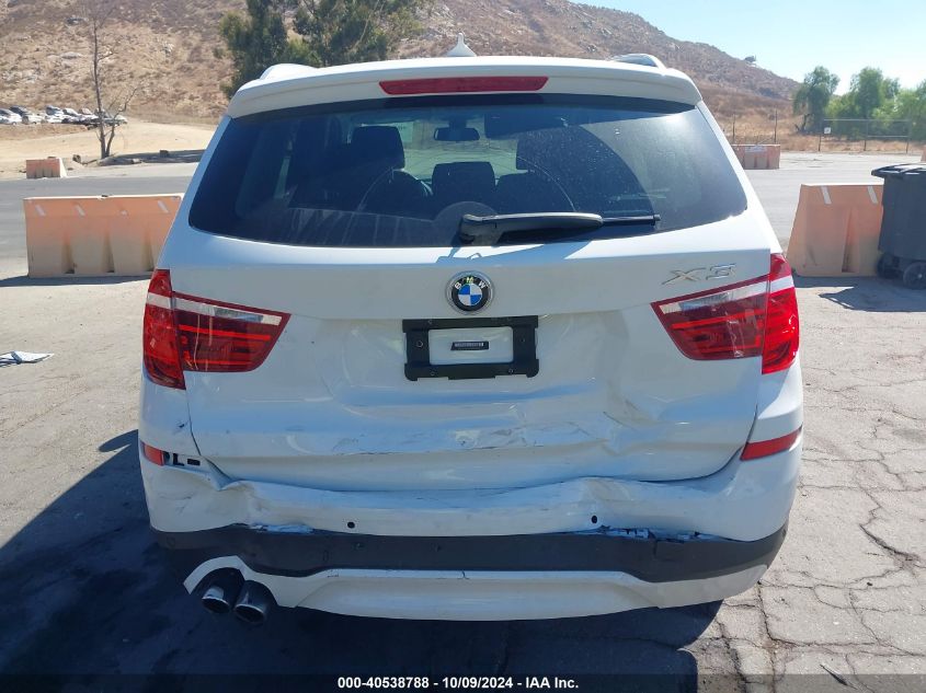 2016 BMW X3 XDRIVE28I - 5UXWX9C50G0D80339