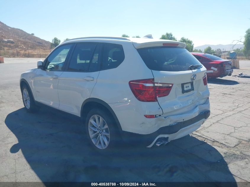 2016 BMW X3 XDRIVE28I - 5UXWX9C50G0D80339