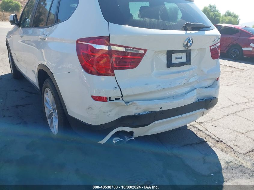 2016 BMW X3 XDRIVE28I - 5UXWX9C50G0D80339