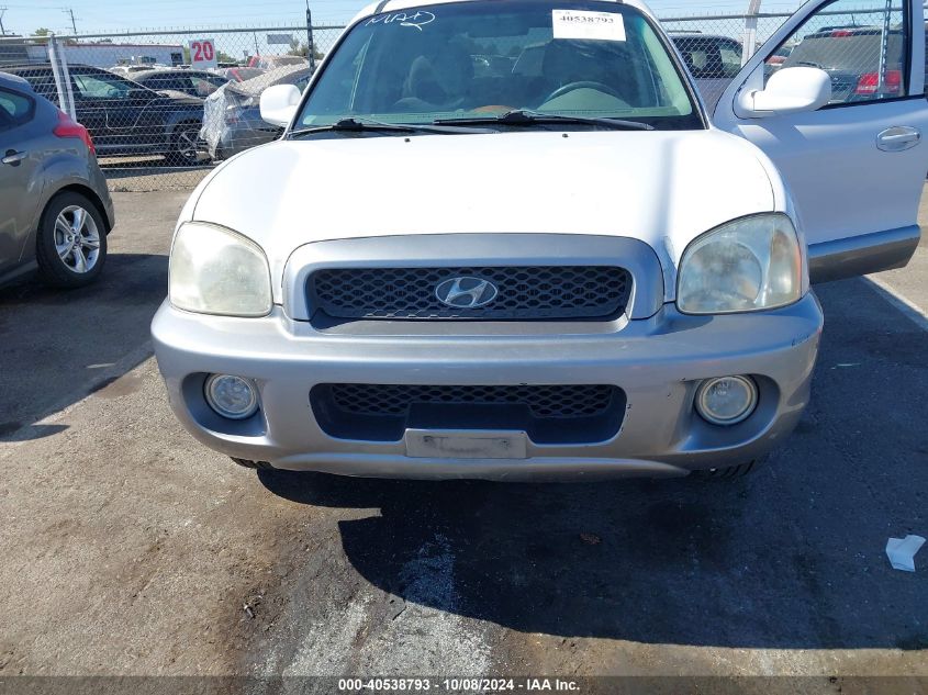 2003 Hyundai Santa Fe Gls/Lx VIN: KM8SC73D83U344241 Lot: 40538793