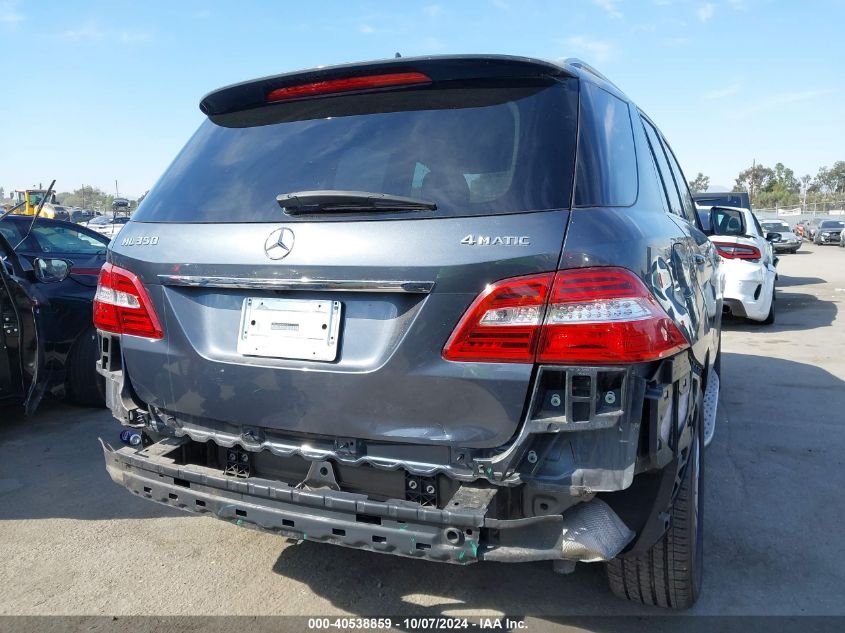 2012 Mercedes-Benz Ml 350 4Matic VIN: 4JGDA5HB4CA037371 Lot: 40538859