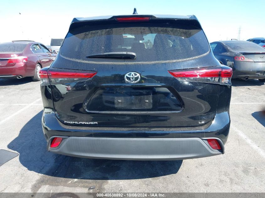 2021 Toyota Highlander Le VIN: 5TDZZRAHXMS042328 Lot: 40538892