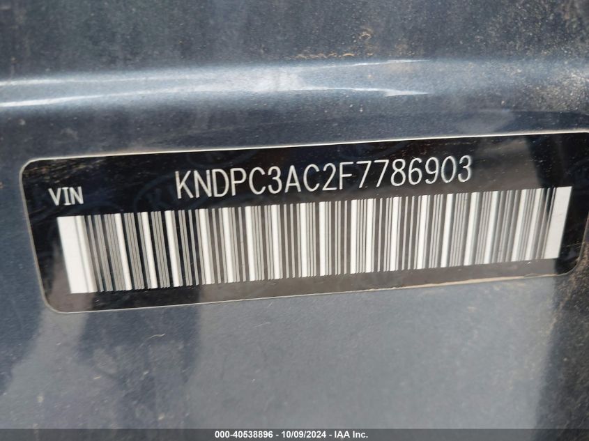 KNDPC3AC2F7786903 2015 Kia Sportage Ex