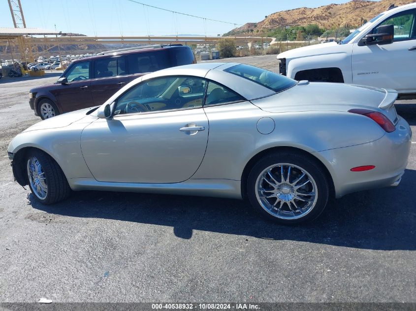 2004 Lexus Sc 430 VIN: JTHFN48Y240056605 Lot: 40538932