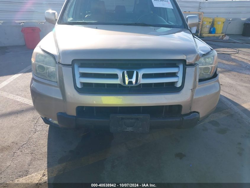 2006 Honda Pilot Ex-L VIN: 5FNYF28506B022118 Lot: 40538942