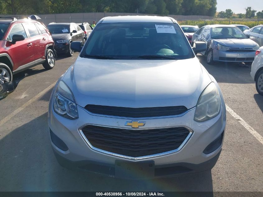 2017 Chevrolet Equinox Ls VIN: 2GNALBEKXH1606687 Lot: 40538956