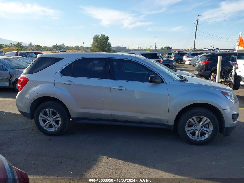 2017 Chevrolet Equinox Ls VIN: 2GNALBEKXH1606687 Lot: 40538956