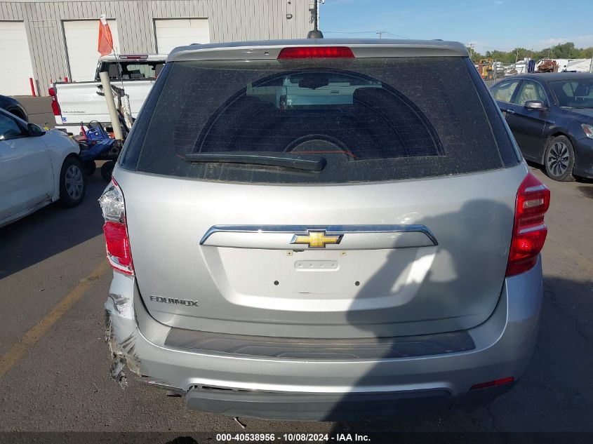 2017 Chevrolet Equinox Ls VIN: 2GNALBEKXH1606687 Lot: 40538956