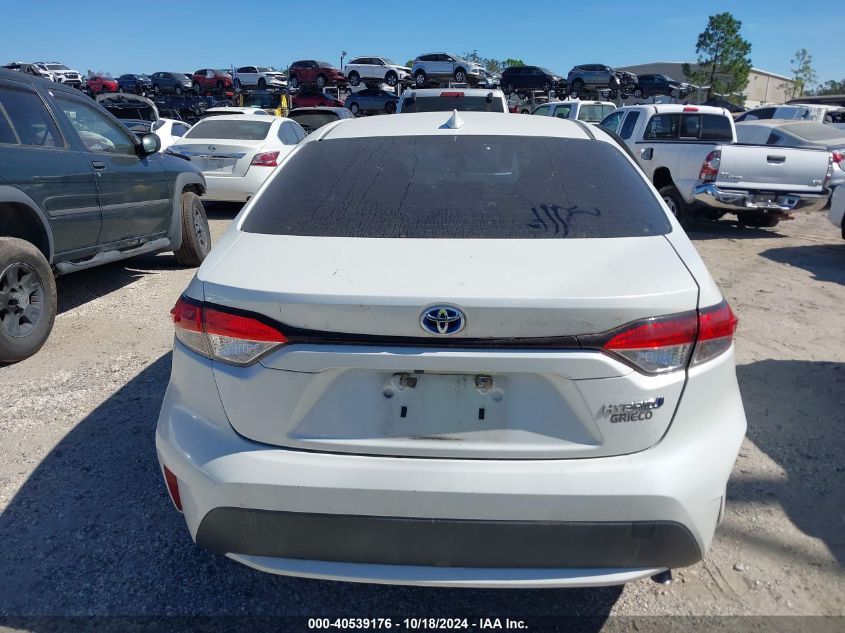 2020 Toyota Corolla Hybrid Le VIN: JTDEBRBE4LJ000143 Lot: 40539176