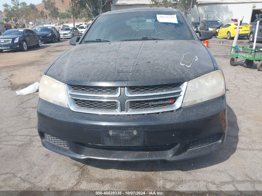 2013 Dodge Avenger Se VIN: 1C3CDZAB6DN537345 Lot: 40539335