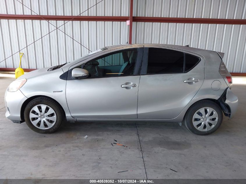 2013 Toyota Prius C VIN: JTDKDTB33D1552226 Lot: 40539352