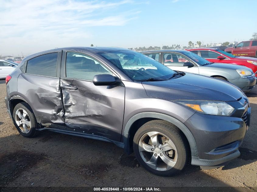 2016 Honda Hr-V Lx VIN: 3CZRU5H39GM755446 Lot: 40539448