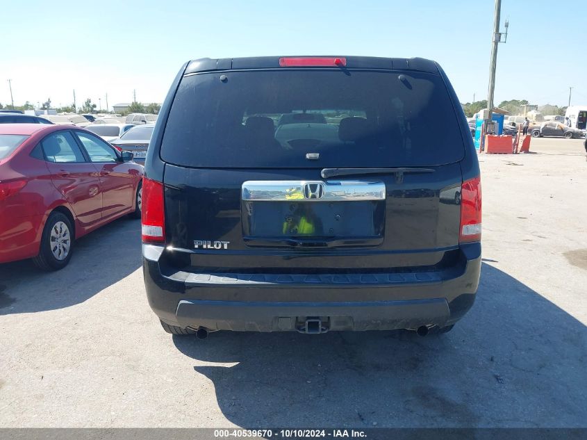 2011 Honda Pilot Lx VIN: 5FNYF3H22BB038262 Lot: 40539670