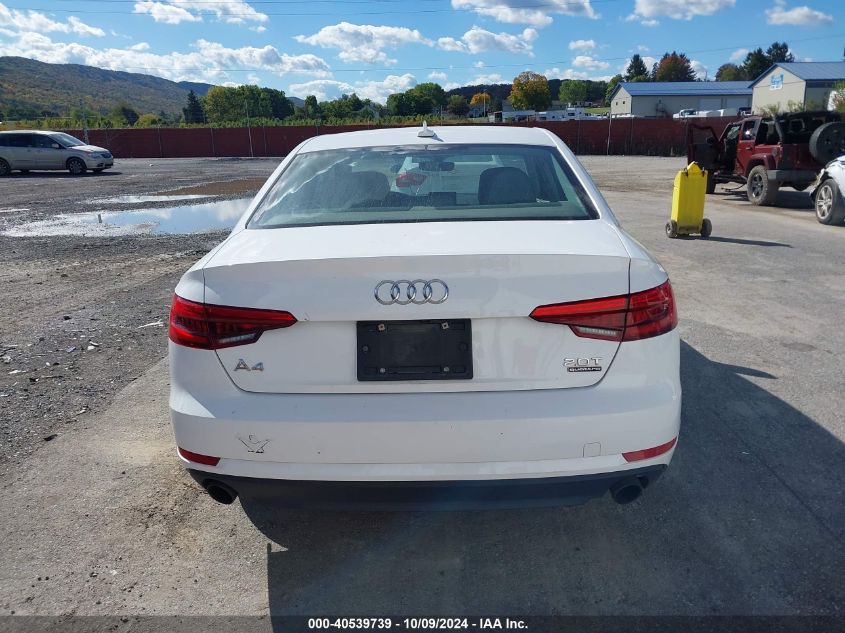 2017 AUDI A4 2.0T PREMIUM - WAUANAF44HN053916