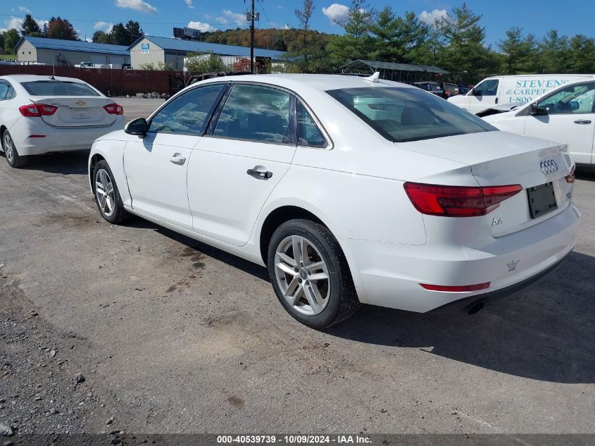 2017 AUDI A4 2.0T PREMIUM - WAUANAF44HN053916